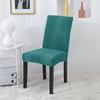 Funda de Silla a Cuadros de Felpa Engrosada de Una Pieza Elástica para Silla de Comedor de Hotel Restaurante Funda de Taburete Resistente a Manchas