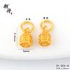 Pingente de Iurte Mongol Banhado a Ouro de Longa Duração Acessório DIY Pulseira de Casal Banhada a Cobre Dourado Colar Estilo Étnico
