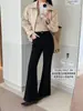 Jeans Acampanados Adelgazantes Versátiles de Tela Elástica en Cuatro Direcciones Estilo Lujo Ligero de Alta Gama para Mujer Otoño Su Xinlan/YOUMO 92827-29