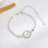Acessórios transfronteiriços moda europeia e americana strass 12 constelações pulseira ouro prata tornozeleira constelação corrente plana joias femininas atacado