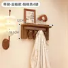 Perchero de pared con forma de tecla de piano de madera maciza, perchero de pared para dormitorio, recibidor o detrás de la puerta de entrada, perchero para abrigos y sombreros sin necesidad de taladrar