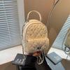 2026 Moda Novo Retro High-End Mochila de Corrente Acolchoada para o Dia a Dia Mini Bolsa de Ombro Simples Feminina