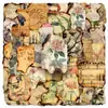 50 Piezas de Pegatinas de Marcas de Quemadura Retro, Fragmentos Quemados de Estilo Artístico, Papelería Decorativa, Pegatinas DIY para Maleta