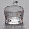 Estilo japonês martelo padrão caneca chá xícara de degustação Zen Kung Fu Tea Cup Copo de vinho pequeno Tea Bowl Thickened Gold Painting Kung Fu Tea Set