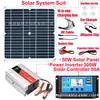 Paquete solar inversor de control inverso integrado controlador solar panel solar 50W12V a 220V