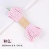 Cuerda de algodón hilado en núcleo engrosada de 4 mm, cuerda de tejido hecha a mano DIY de poliéster-algodón, material para tapices, colgantes de bolso y cordones para colgar