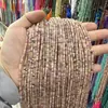 2*3mm ópalo rosa corte recto cuentas redondas accesorios para joyería DIY cuentas para pulsera cuentas espaciadoras productos semiacabados al por mayor