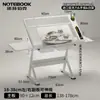 Mesa de Pintura Ajustable de Vidrio Libro de Pintura Dibujo Artístico Mesa de Escritorio para Diseñador de Arte Mesa de Banco de Trabajo