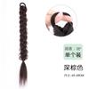 Peluca Y2K Sexy Trenzada Doble Cola de Caballo Peluca Trenza Trenza de Boxeo Trenza Desordenada Accesorios para el Cabello Trenza Retorcida Peluca Trenza Falsa
