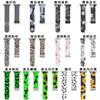Para Apple Watch Pulseira de silicone impressa iwatch8Ultra transparente luminosa Apple pulseira dobrável magnética