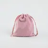 Bolsa de flanela cinturão de joias bolsa com cordão bolsa bolsa bolsa pequena bolsa de pano Wen brincar bolsa de armazenamento de joias fabricantes atacado