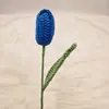 Ramo Hecho a Mano Tulipán Cerrado Tejido Terminado Flor de Lana Ganchillo Tejido Flor Artificial Tulipán Flor Tejida