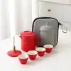 Ciudad Prohibida Cerámica Cultural y Creativa Juego de Té de Viaje Taza Empresa Logo de Vacaciones Corporativas Regalo para Clientes y Personas Mayores Regalo Souvenir