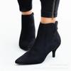 Zapatos Nuevos de Mujer para Otoño e Invierno, Botines Populares Cortos y Botines de Tacón de Aguja, Zapatos Individuales de Punta Fina, Listos para la Venta