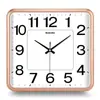 Relógio de Parede Quadrado para Uso Doméstico, Relógio Moderno para Sala de Estar, Relógio de Parede Eletrônico com Calendário Simples e Estiloso, Relógio a Quartzo