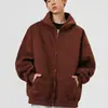 Sudadera con capucha y cremallera para hombre, estilo primavera y otoño, chaqueta casual holgada, top deportivo de color liso, chaqueta de marca de moda para hombre