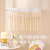 Cortina Romântica Colorida Transparente com Velcro para Ar Condicionado, Bloqueio de Vento, Decoração de Casa de Ratinho Branco Pequeno, Cortina de Tecido