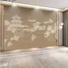 Tela de Pared de Fondo Antigua Chinoiserie 3D Papel Tapiz para Sala de Estar de Hotel Sala de Té Mural para Hotel Restaurante Pabellón Papel Tapiz para Dormitorio