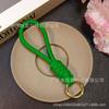Cordão de telefone móvel atado de cor sólida cordão de tecido curto criativo concha de telefone móvel Anel de ouro destacável anti-perda cordão 12 CM