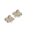 Pendientes Coreanos Ins Flor de Aguja de Plata Pendientes Sencillos Accesibles Lujo Elegantes Pendientes de Nicho Elegantes de Gama Alta Venta al por Mayor Mujer