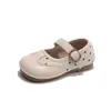 Nova Coleção Primavera e Outono 2026: Sapatos Mary Jane Rasos para Meninas com Laço, Solado Macio, Estilo Princesa, Moda Coreana, Sapatos de Couro, Estilo Preppy