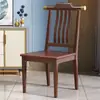 Silla de Comedor de Madera Maciza, Silla de Madera Maciza Estilo Chino Nuevo, Silla de Comedor Comercial para Restaurante con Respaldo, Mesa y Silla de Comedor Modernas Sencillas para Hotel