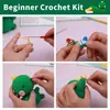 Paquete de Materiales para Crochet de Lana Set Muñeca de Peluche de Tejido Muñeca Tejida Muñeca de Ganchillo Tejido DIY