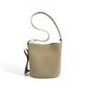 Bolsa Tote com Alça de Design Exclusivo para Orelha, Couro Camurça de Camada Superior, Bolsa Balde Leve para Deslocamento, Bolsa de Ombro Transversal para Mulheres