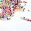Cuentas de resina de 8 mm con forma de ojo de diablo, agujero recto, para hacer pulseras, collares, rompecabezas, accesorios de joyería