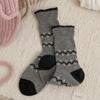 Meias de Lã Suxinaimin Femininas Outono e Inverno Estilo Japonês Meias de Cano Médio com Bolinhas Quentes com Sapatos Boken Meias de Fio