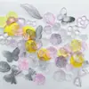 Acrílico Hielo Transparente Camelia Mariposa Hecho a Mano Rosa Corbata Decoración Accesorios DIY Haciendo Pulsera Collar Hecho a Mano