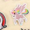 Etiqueta de tela con diseño de unicornio y animales geniales, parche de dibujos animados, accesorios para ropa, zapatos, sombreros, bolsos, etiquetas bordadas, pasta para bordar, pasta para tela.