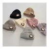 Chapéu de tricô infantil novo de inverno estilo coreano, fofo, de desenho animado, para meninos e meninas, chapéu de lã quente para bebê
