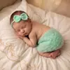 Suministro transfronterizo de vestidos de punto de mohair hechos a mano para fotografía infantil, conjuntos de disfraces, faldas cortas para sesión de fotos de bebés y tocados