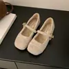 Zapatos de Felpa de Lana Individuales Zapatos Mary Jane para Mujer 2026 Otoño Invierno Nuevos Zapatos de Piel de Aroma Pequeño Zapatos de Algodón Cálidos para Exteriores para Mujer