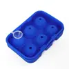Molde de Hielo Redondo de Silicona con 6 Conexiones Más Vendido de Grado Alimenticio Sin Olor Molde Redondo de Seis Agujeros para Hacer Bolas de Hielo DIY