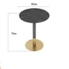 Mesa y Sillas de Negociación de Lujo Ligero Combinación Rectangular Mesa y Sillas de Mármol y Tablero de Roca Mesa Redonda Pequeña para Tienda de Té con Leche y Cafetería
