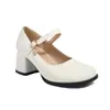 Sapatos de camada única de tecido flash 2024 salto alto salto grosso sapatos de couro plataforma T sapatos de passarela tamanho 40-43 modelo plus size sapatos de comércio exterior para mulheres