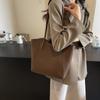Comércio exterior Moda Grande Capacidade Bolsa Feminina 2024 Novo Estilo Têxteis Bolsa de Ombro Moda All-match Axila Bolsa Commuter Tote Bag