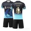 2425 Clube Nº. 11 Padrão Troféu de Ouro Salah Novo e Antigo Liverpool Vencedor Edição Comemorativa Conjunto de Camisa
