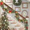 Fabricante Rojo Ratán 1.8m Navidad Puerta Encriptada Decoración de Puerta de Ratán 180cm Navidad Rojo Venta Directa del Fabricante Venta Directa