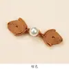 Botón de Hebilla Cheongsam Corazón de Melocotón Perla Mariposa Cola Larga Hebilla de Una Palabra Hebilla Decorativa Tejida a Mano Estilo Antiguo Accesorios de la Dinastía Han