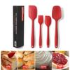 Raspador de silicona de cuatro piezas, superventas en Amazon, utensilios de cocina de silicona, espátula para crema de pasteles, 4 herramientas para hornear