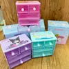 Cinnamoroll, My Melody, Kuromi, caixa organizadora de gavetas multicamadas para mesa, estilo feminino, para anéis e acessórios