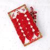 Decoração para Festa de Natal Suprimentos Conjunto de Laços Dourado, Prateado e Vermelho Enfeites Pendentes de Mini Laços Nevados para Árvore de Natal
