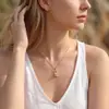 Luochen Venta Caliente Transfronteriza Collar Colgante Estrella Cesta de Circonita Cadena Clavicular Simple Lujo Ligero Temperamento de Gama Alta