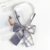 Set de Pajaritas JK para Mujer, Uniforme Estilo Japonés, Estilo Academia, Traje de Marinero Pre-Atado, Uniforme Escolar con Lazo, Cinta, Corbata Pequeña de Cola Larga