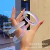 Pulseira Plana de Rocha de Jade de Quartzo de Gelo de Alta Qualidade para Venda por Atacado com Cor de Jade Gradiente Roxo Claro e Azul Gelo-Transparente