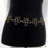 Europa e Estados Unidos joias transfronteiriças nova corrente de cintura de metal decoração feminina simples disco de liga retro personalidade da moda