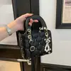 Bolso de Hombro Cruzado de Moda con Textura, Acolchado y Remaches, Estilo de Gama Alta, Nuevo Tendencia Primavera 2026, Bolso Lady Dior